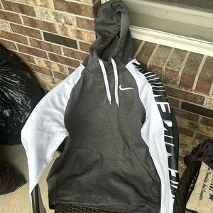 Men’s Nike hoodie with turtle neck - ish hood